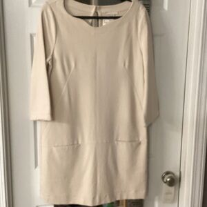 H&M Cream Long Sleeve Dress